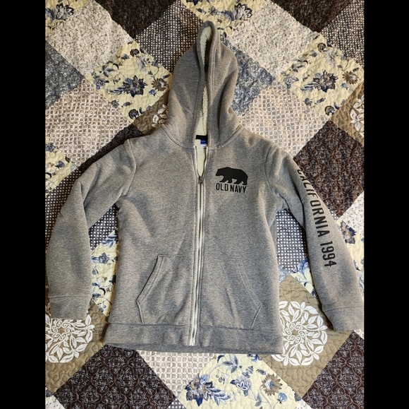 Big kids OLD NAVY fleece zip up - Picture 1 of 6